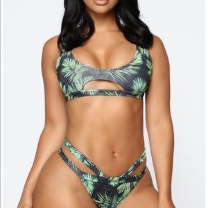 Fashion Nova Catch A Vibe Bikini - Black/Combo